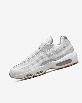 Nike Air Max 95 Blancos Plateadas Grises Amarillos Oscuro | MX 4851